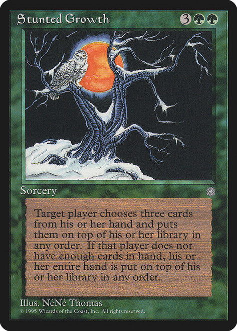 Stunted Growth\nIce Age\nSingle\nMagic The Gathering