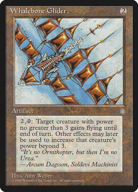 Whalebone Glider\nIce Age\nSingle\nMagic The Gathering