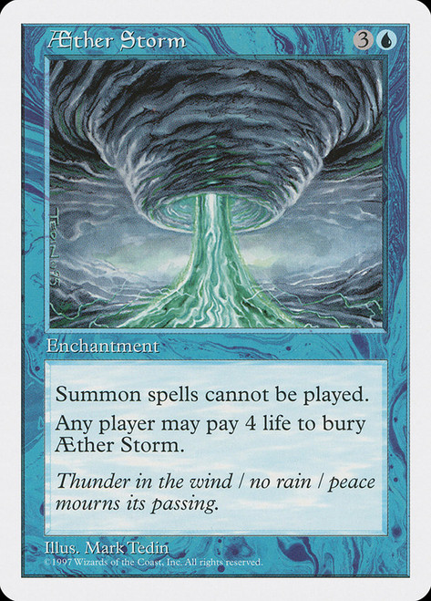 Aether Storm\n5th Edition\nSingle\nMagic The Gathering