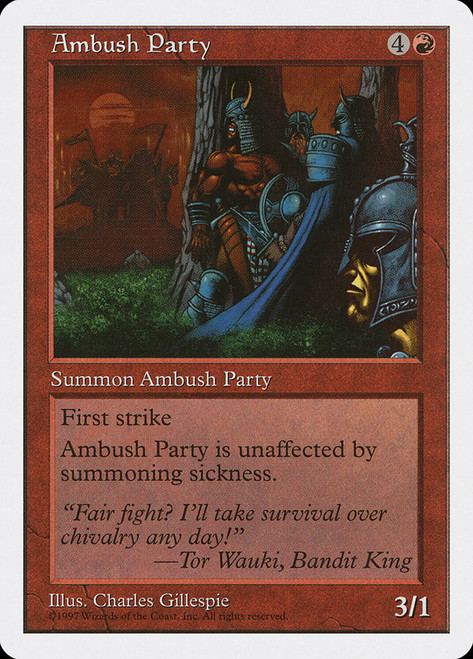 Ambush Party\n5th Edition\nSingle\nMagic The Gathering