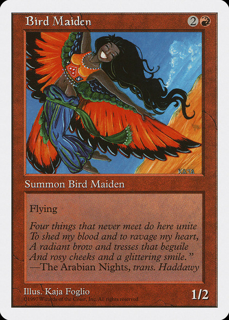 Bird Maiden\n5th Edition\nSingle\nMagic The Gathering