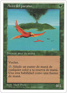 Birds Of Paradise
5th Edition - Spanish
Single
Magic The Gathering