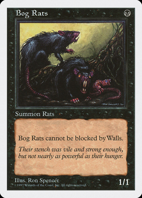 Bog Rats\n5th Edition\nSingle\nMagic The Gathering