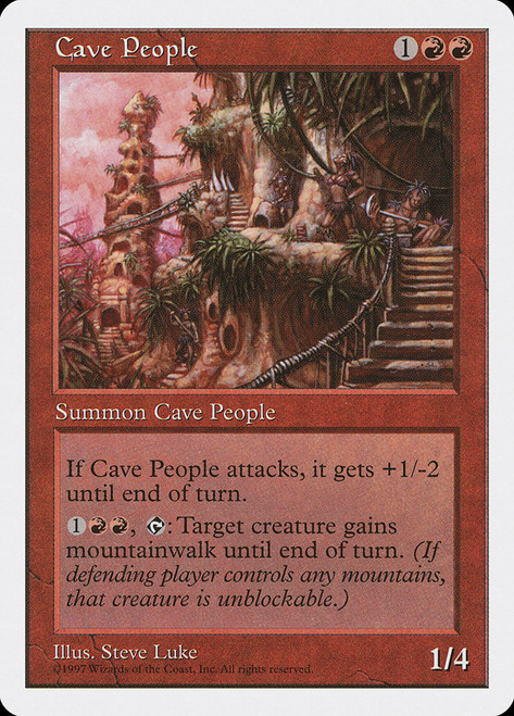 Cave People\n5th Edition\nSingle\nMagic The Gathering