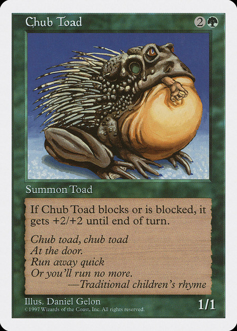 Chub Toad\n5th Edition\nSingle\nMagic The Gathering