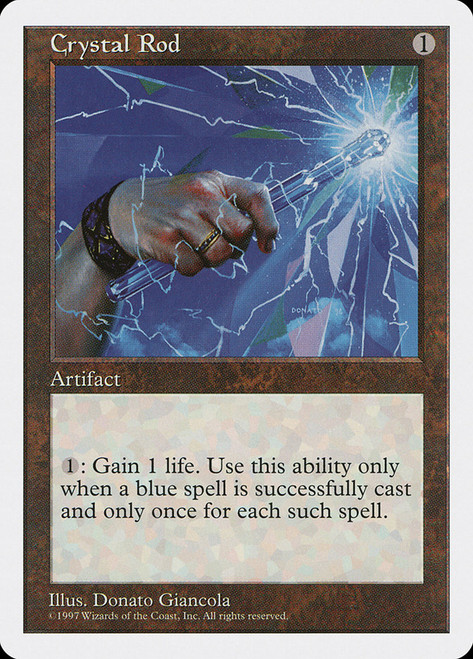 Crystal Rod\n5th Edition\nSingle\nMagic The Gathering