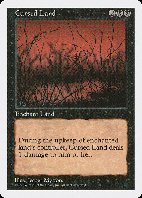 Cursed Land\n5th Edition\nSingle\nMagic The Gathering