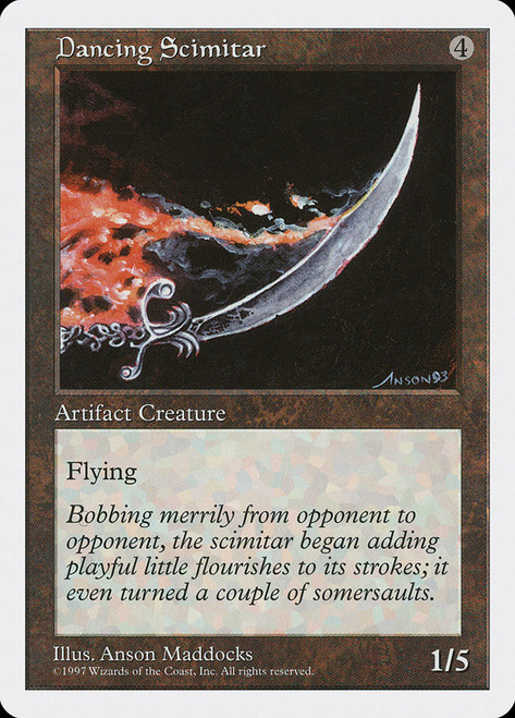 Dancing Scimitar\n5th Edition\nSingle\nMagic The Gathering