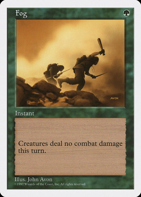 Fog\n5th Edition\nSingle\nMagic The Gathering