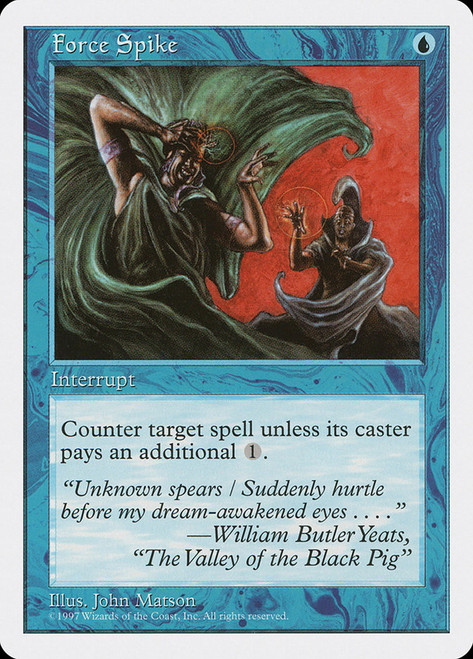 Force Spike\n5th Edition\nSingle\nMagic The Gathering