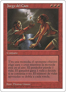 Game of Chaos
5th Edition - Spanish
Single
Magic The Gathering
