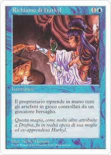 Hurkyl's Recall
5th Edition - Italian
Single
Magic The Gathering