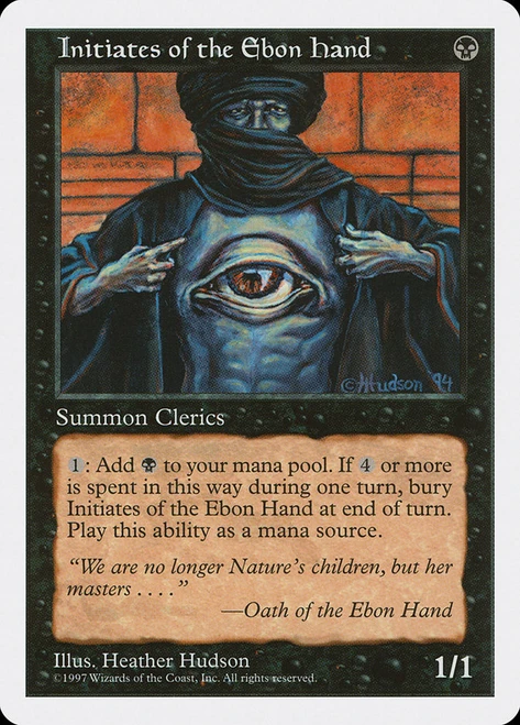 Initiates of the Ebon Hand\n5th Edition\nSingle\nMagic The Gathering