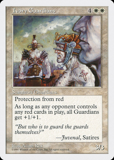 Ivory Guardians\n5th Edition\nSingle\nMagic The Gathering
