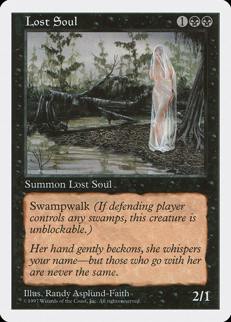 Lost Soul\n5th Edition\nSingle\nMagic The Gathering
