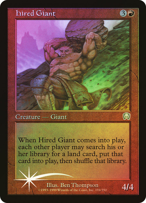 Hired Giant\nMercadian Masques\nSingle\nMagic The Gathering