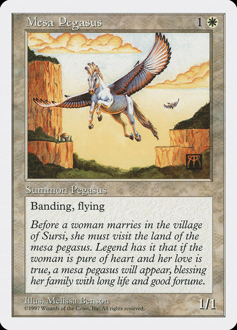 Mesa Pegasus\n5th Edition\nSingle\nMagic The Gathering