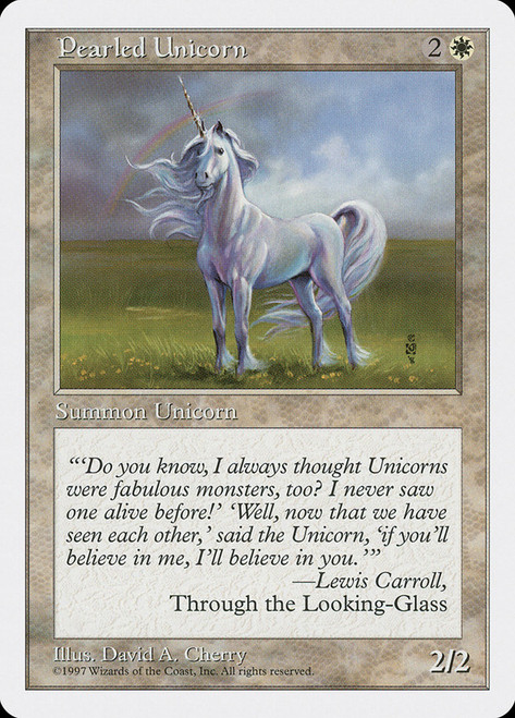 Pearled Unicorn\n5th Edition\nSingle\nMagic The Gathering