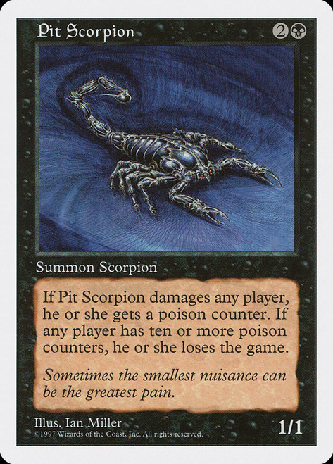 Pit Scorpion\n5th Edition\nSingle\nMagic The Gathering