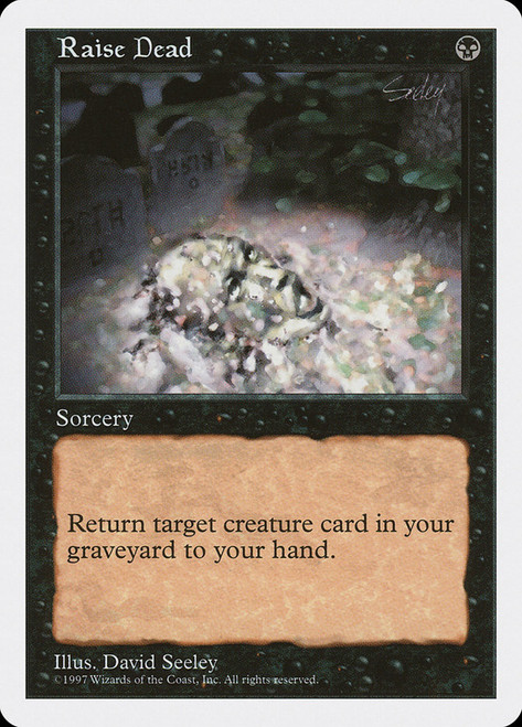 Raise Dead\n5th Edition\nSingle\nMagic The Gathering