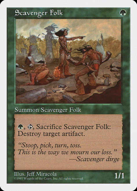 Scavenger Folk\n5th Edition\nSingle\nMagic The Gathering