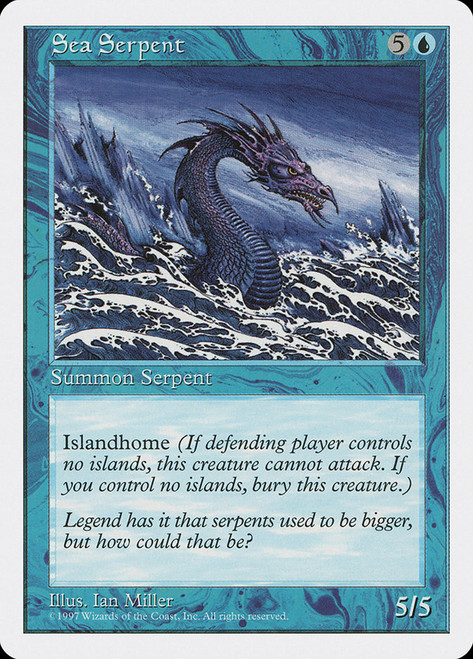 Sea Serpent\n5th Edition\nSingle\nMagic The Gathering