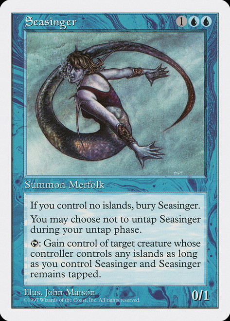 Seasinger\n5th Edition\nSingle\nMagic The Gathering
