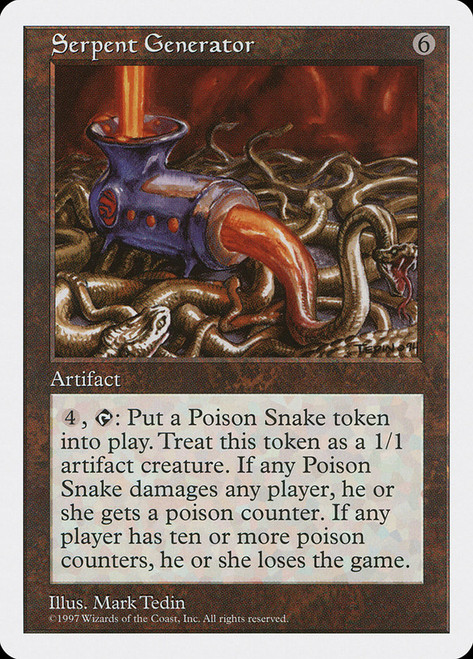 Serpent Generator\n5th Edition\nSingle\nMagic The Gathering