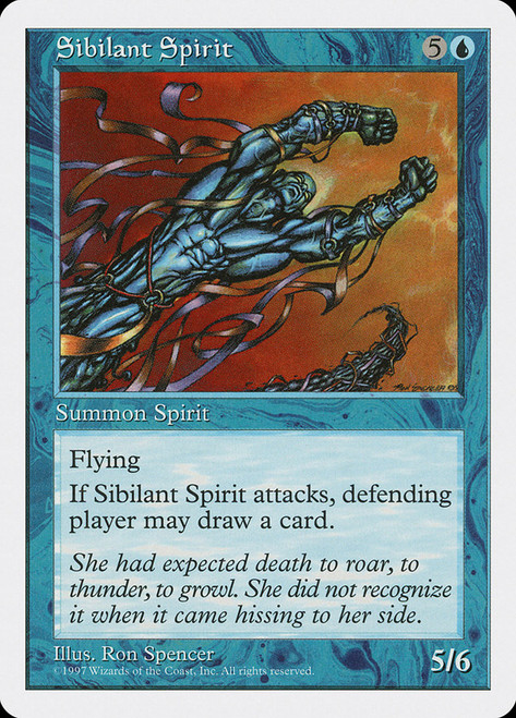 Sibilant Spirit\n5th Edition\nSingle\nMagic The Gathering