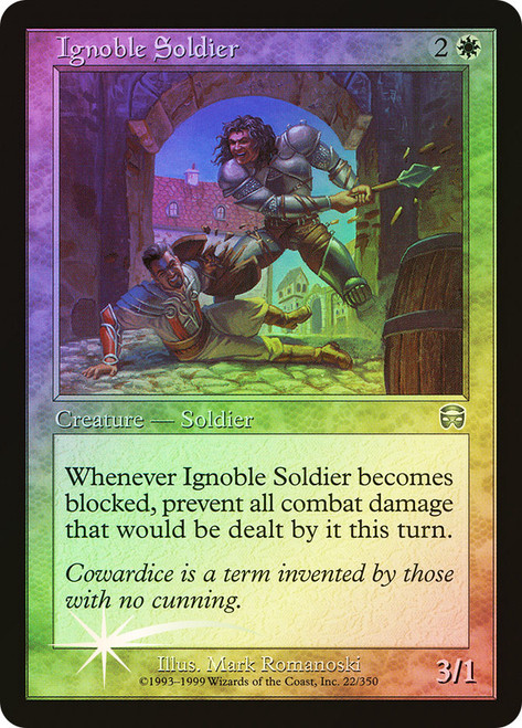 Ignoble Soldier\nMercadian Masques\nSingle\nMagic The Gathering