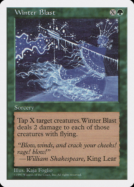 Winter Blast\n5th Edition\nSingle\nMagic The Gathering