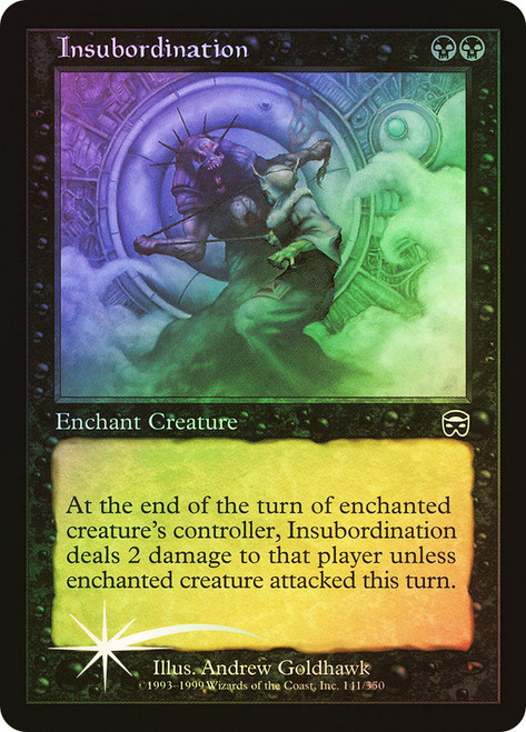 Insubordination\nMercadian Masques\nSingle\nMagic The Gathering