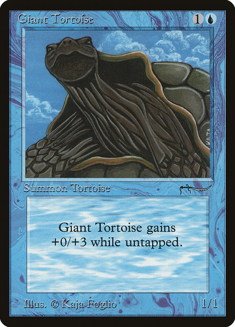 Giant Tortoise (Light)\nArabian Nights\nSingle\nMagic The Gathering