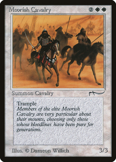 Moorish Cavalry (Dark)
Arabian Nights
Single
Magic: The Gathering