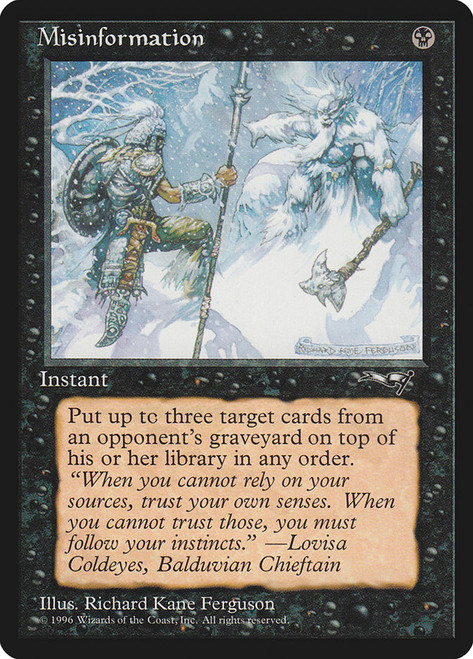 Misinformation\nAlliances\nSingle\nMagic The Gathering