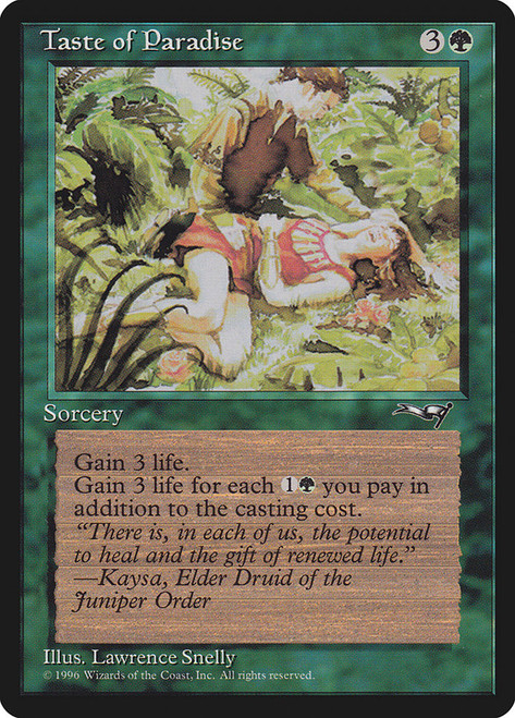 Taste of Paradise (Two People)\nAlliances\nSingle\nMagic The Gathering