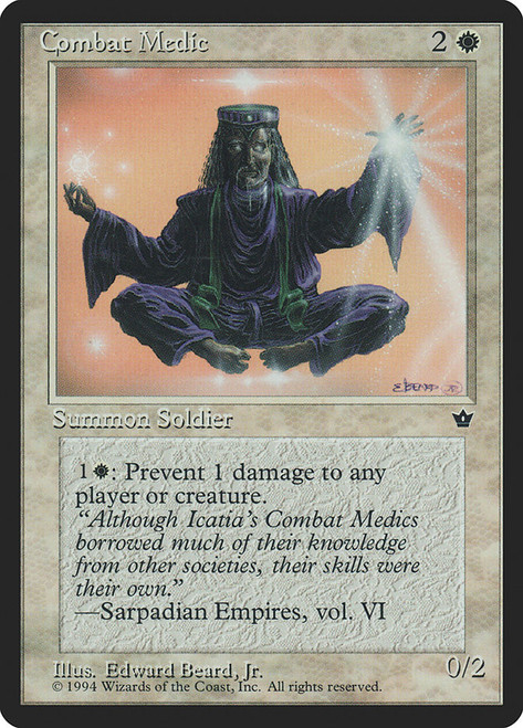 Combat Medic (Edward Beard, Jr.)\nFallen Empires\nSingle\nMagic The Gathering