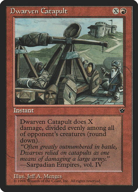 Dwarven Catapult\nFallen Empires\nSingle\nMagic The Gathering