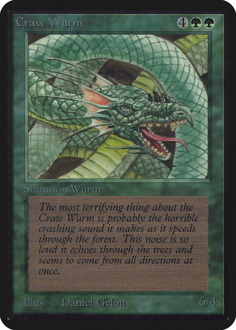 Craw Wurm\nAlpha\nSingle\nMagic The Gathering