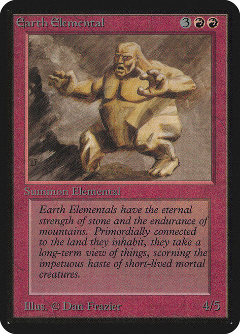 Earth Elemental\nAlpha\nSingle\nMagic The Gathering