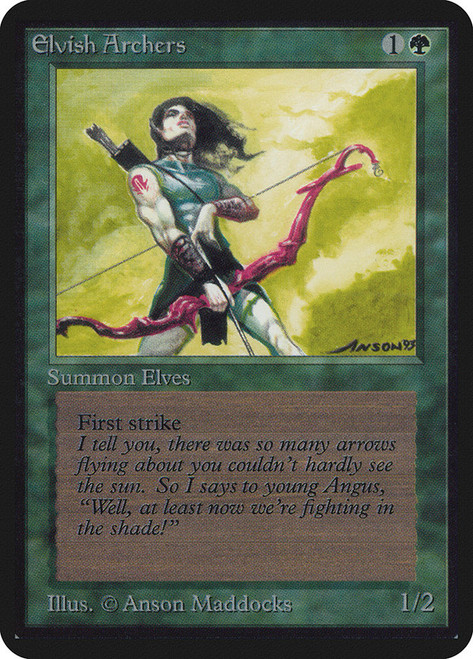 Elvish Archers\nAlpha\nSingle\nMagic The Gathering