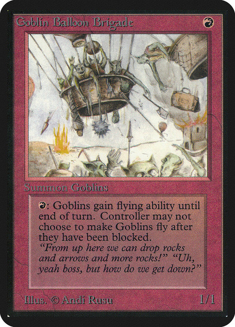 Goblin Balloon Brigade\nAlpha\nSingle\nMagic The Gathering