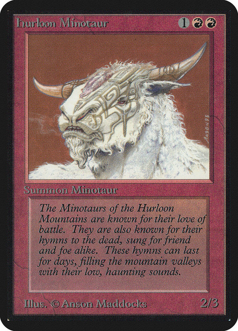 Hurloon Minotaur\nAlpha\nSingle\nMagic The Gathering