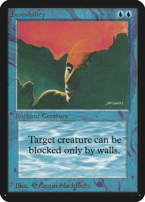 Invisibility\nAlpha\nSingle\nMagic The Gathering
