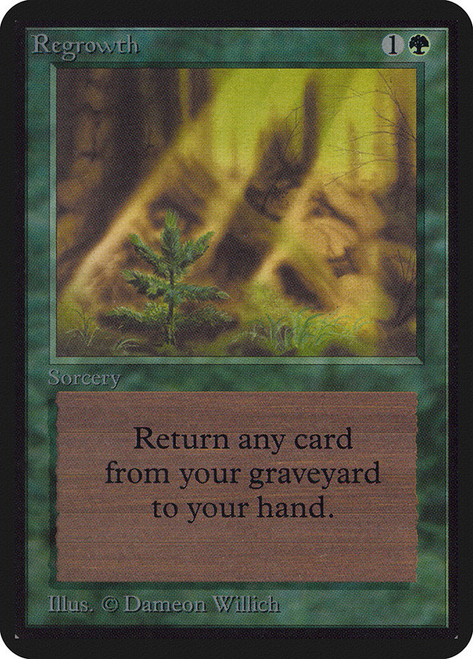 Regrowth\nAlpha\nSingle\nMagic The Gathering