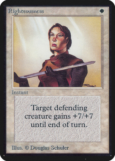 Righteousness\nAlpha\nSingle\nMagic The Gathering
