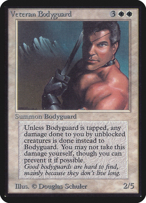 Veteran Bodyguard\nAlpha\nSingle\nMagic The Gathering