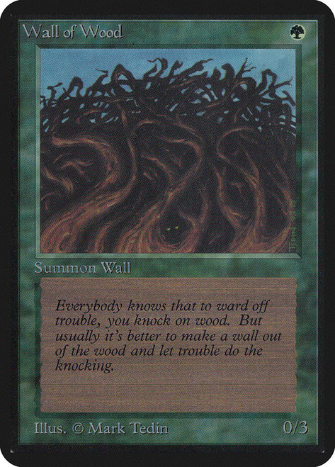 Wall of Wood\nAlpha\nSingle\nMagic The Gathering