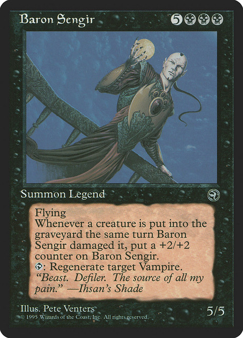 Baron Sengir\nHomelands\nSingle\nMagic The Gathering