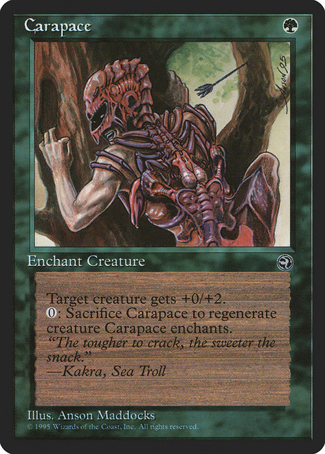 Carapace (Arrow)\nHomelands\nSingle\nMagic The Gathering